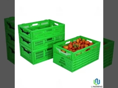 45L फोल्डेबल प्लास्टिक स्टोरेज बॉक्स, आयताकार फोल्डेबल स्टोरेज क्रेट