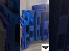 एकल चेहरा एचडीपीई भारी शुल्क प्लास्टिक पैलेट यूरो कस्टम प्लास्टिक पैलेट 1100x1100x160 मिमी